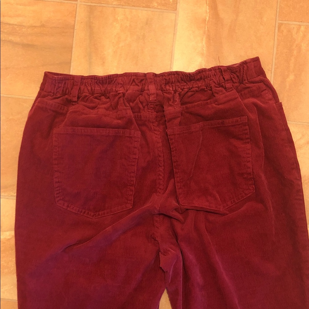 Appleseed's Burgundy Corduroy Trousers - Picture 5 of 5
